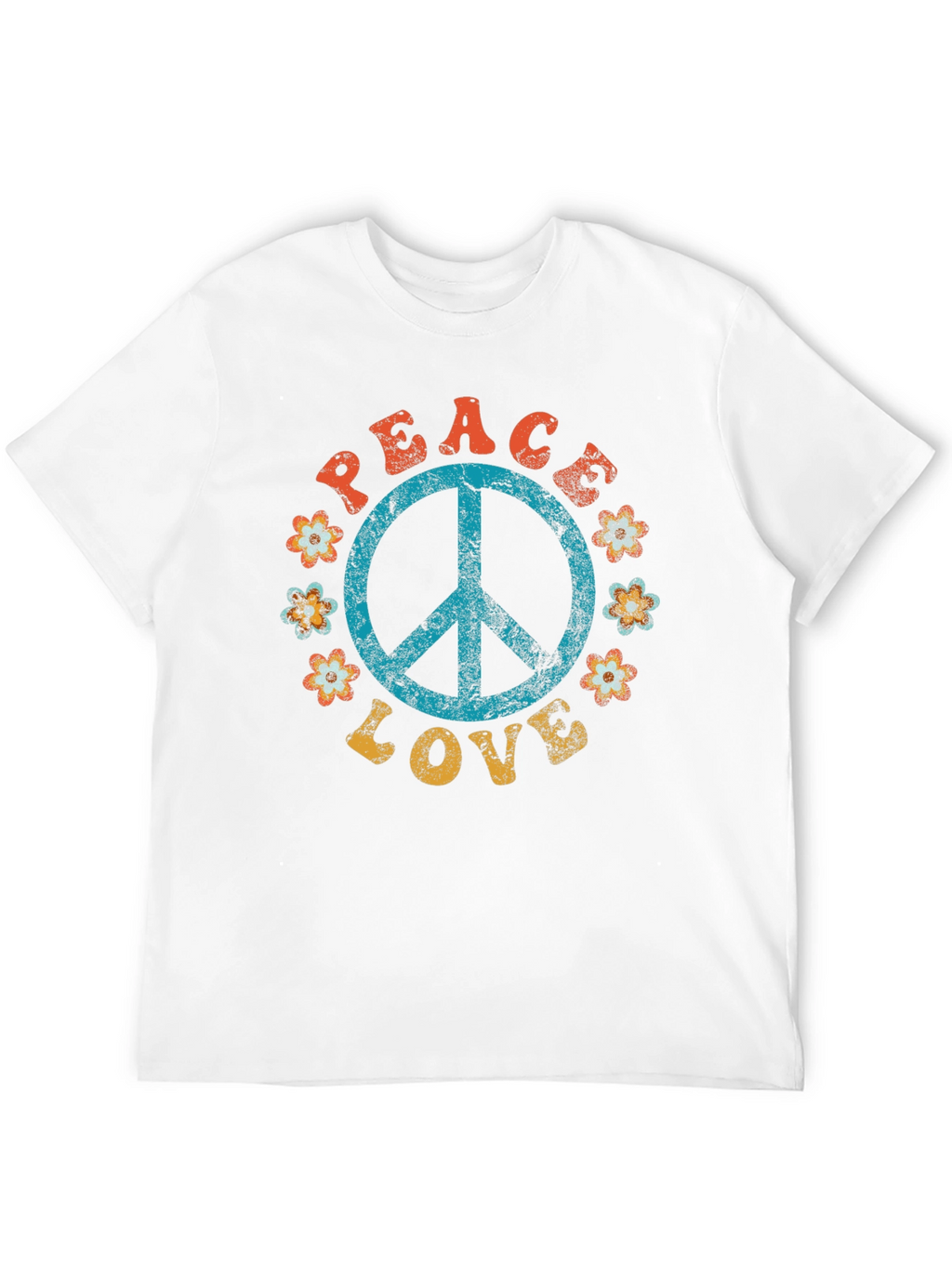 Peace & Love Retro T-Shirt
