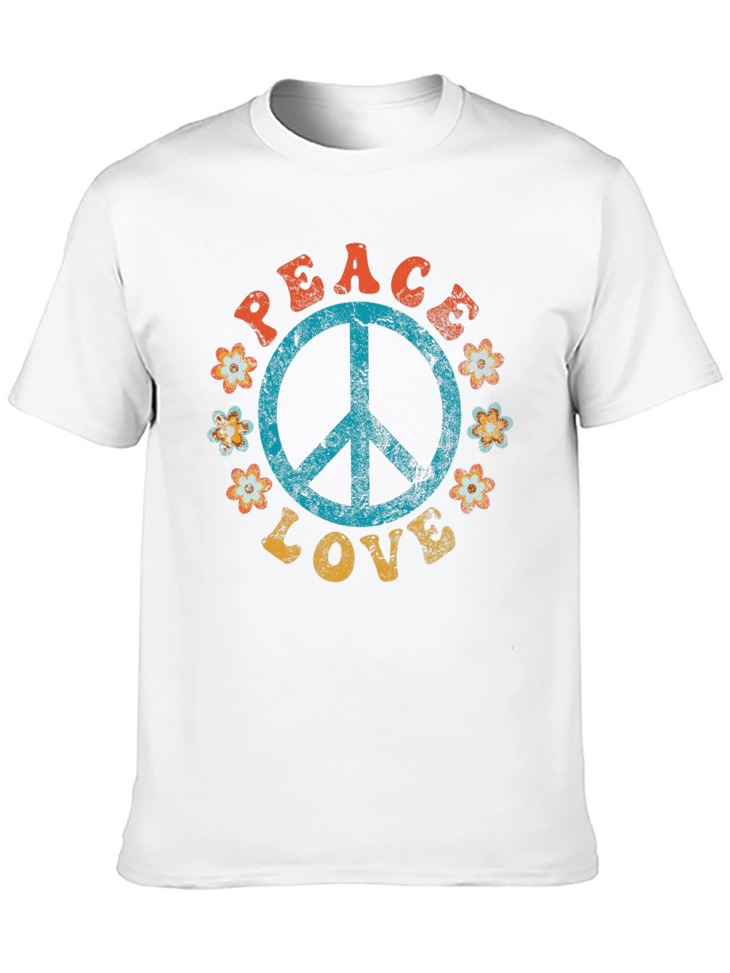 Peace & Love Retro T-Shirt