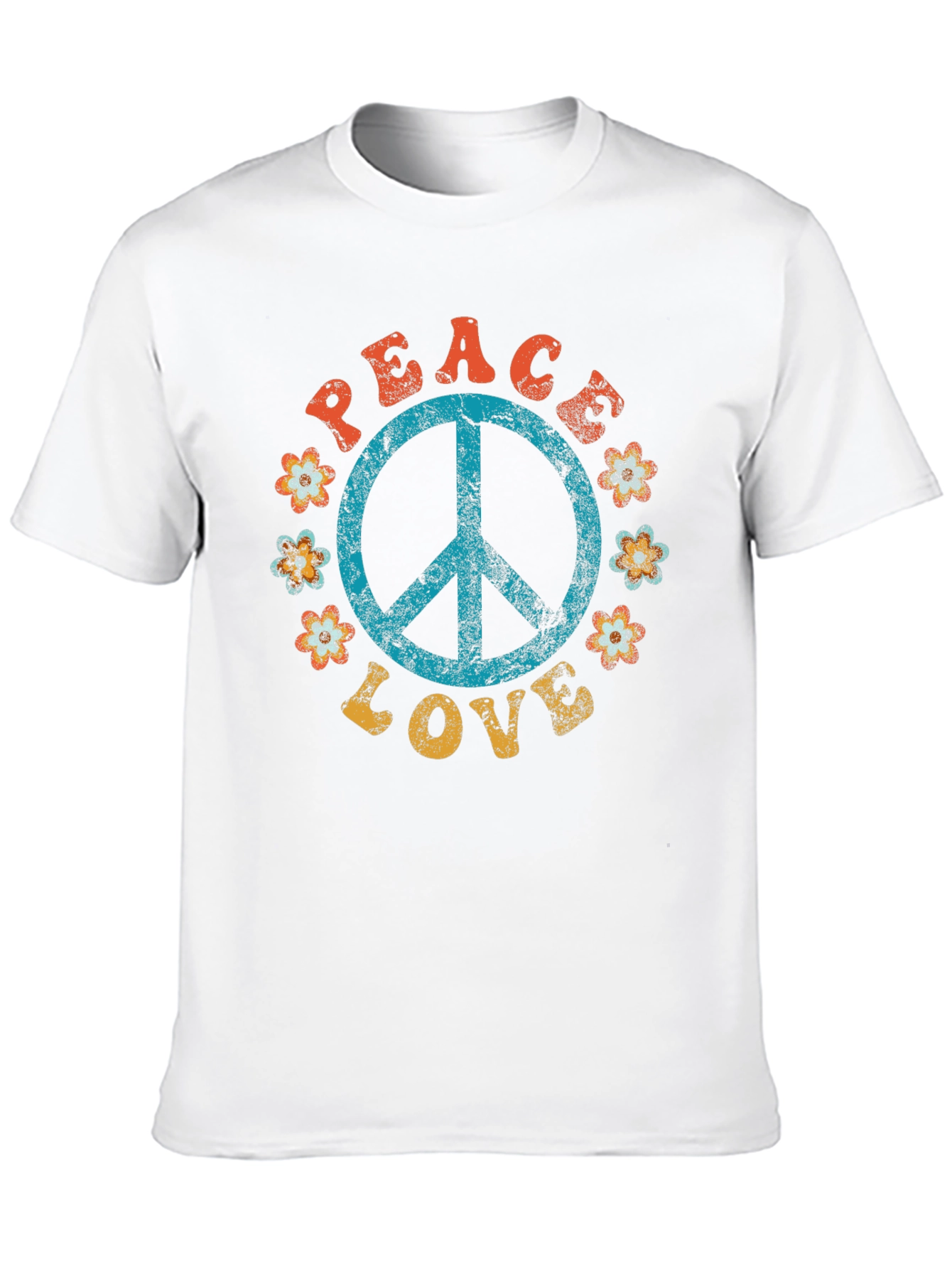 Peace & Love Retro T-Shirt
