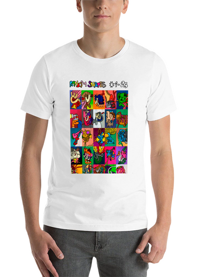 Abstract Art T-Shirt: Random Shapes Graphic Tee