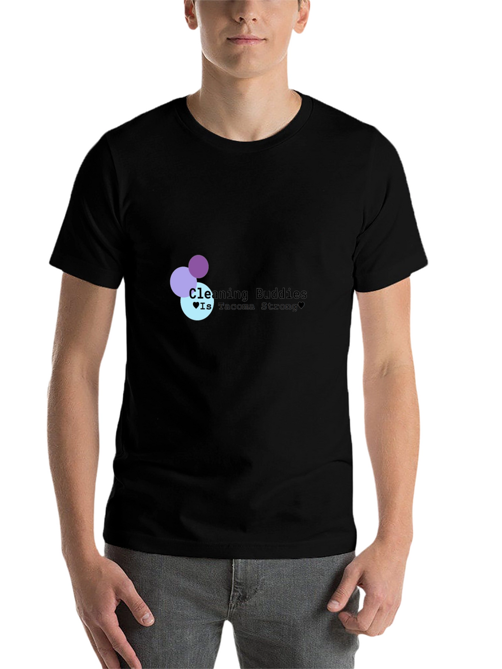 Cleaning Buddies Tacoma Strong Black T-Shirt
