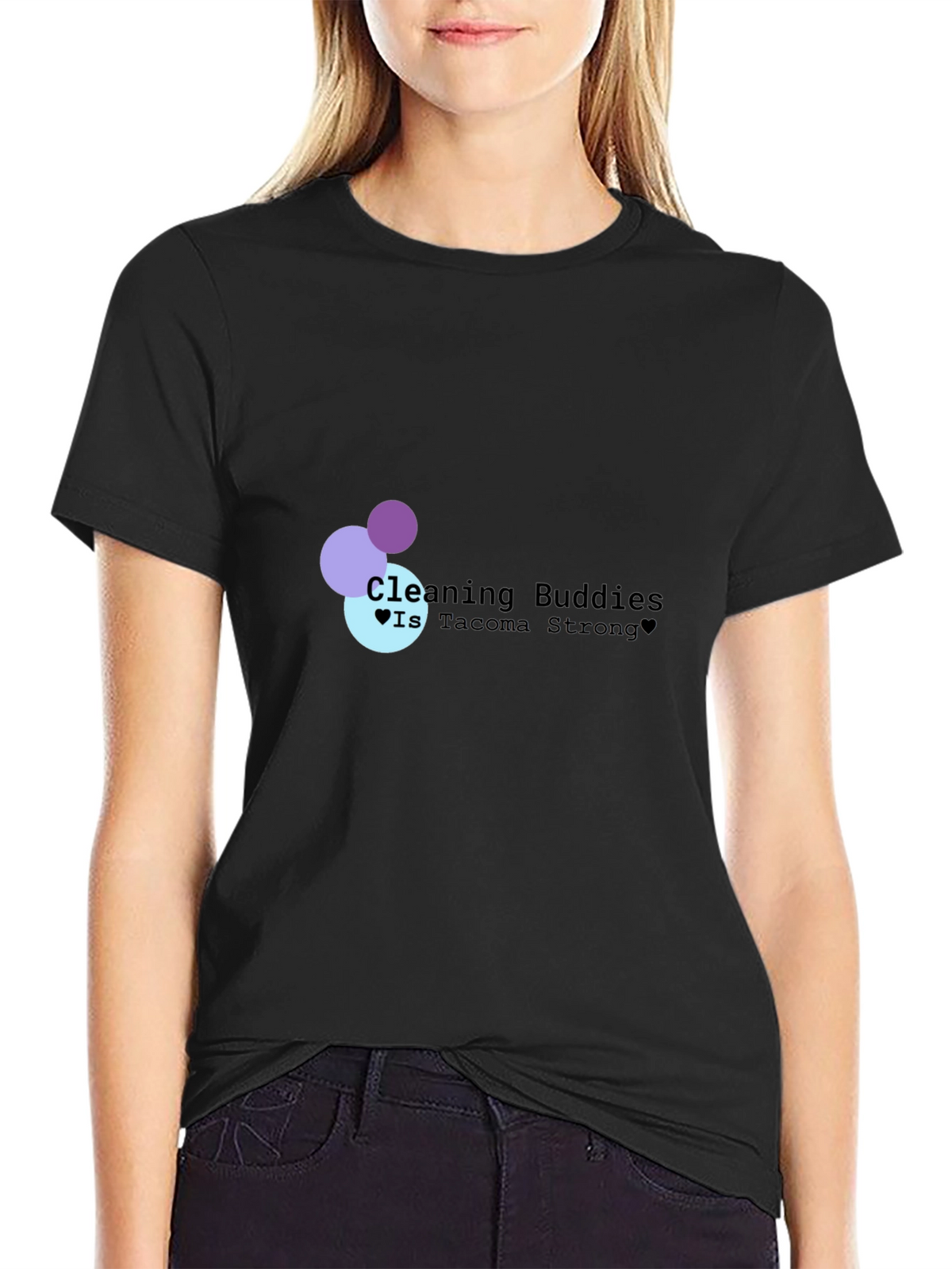 Cleaning Buddies Tacoma Strong Black T-Shirt