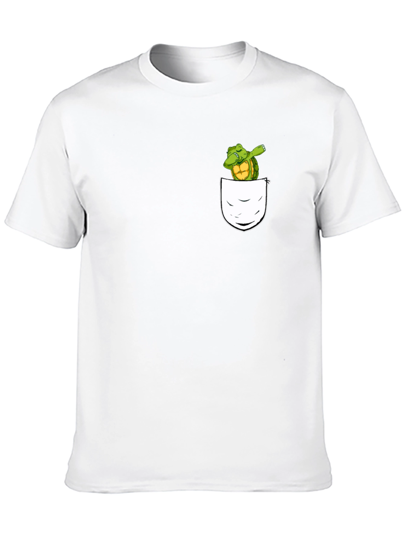 Dabbing Turtle Pocket T-Shirt - Fun & Unique