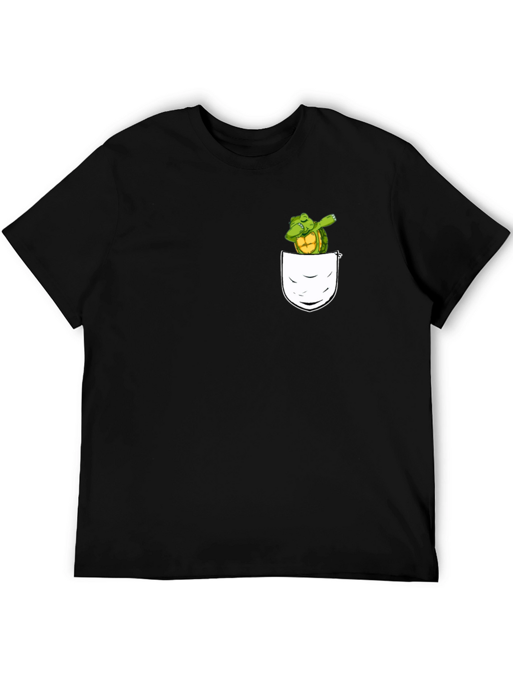 Dabbing Turtle Pocket T-Shirt - Fun & Unique