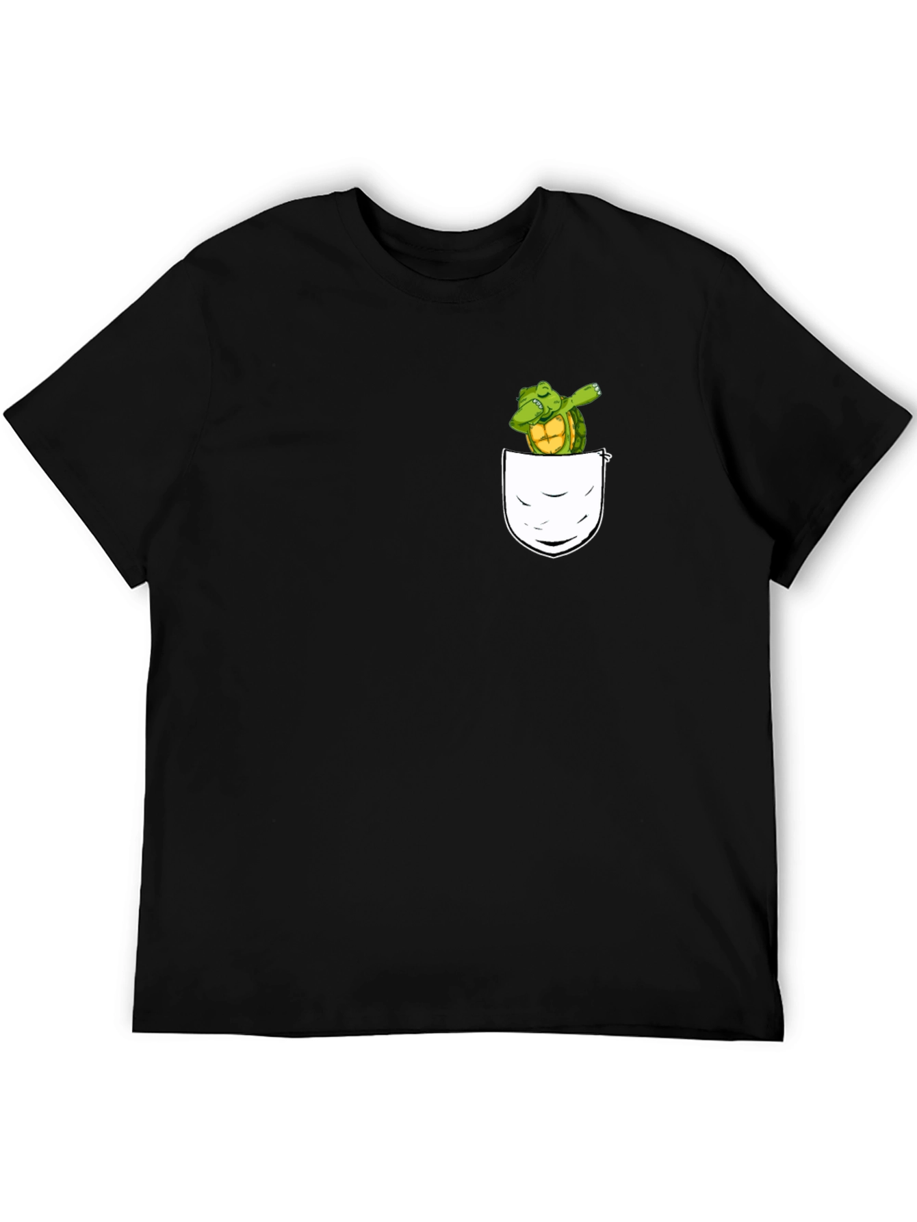 Dabbing Turtle Pocket T-Shirt - Fun & Unique