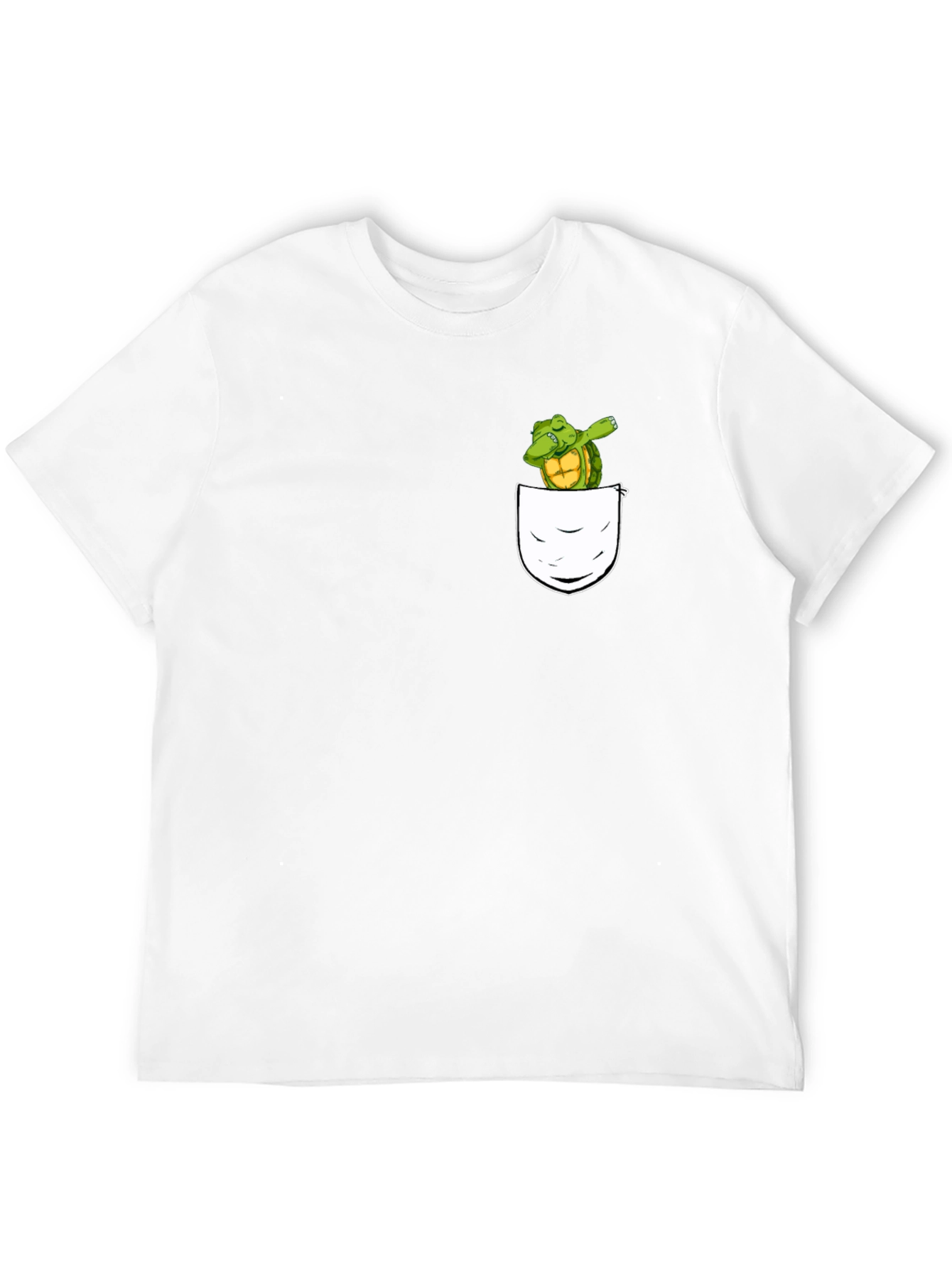 Dabbing Turtle Pocket T-Shirt - Fun & Unique