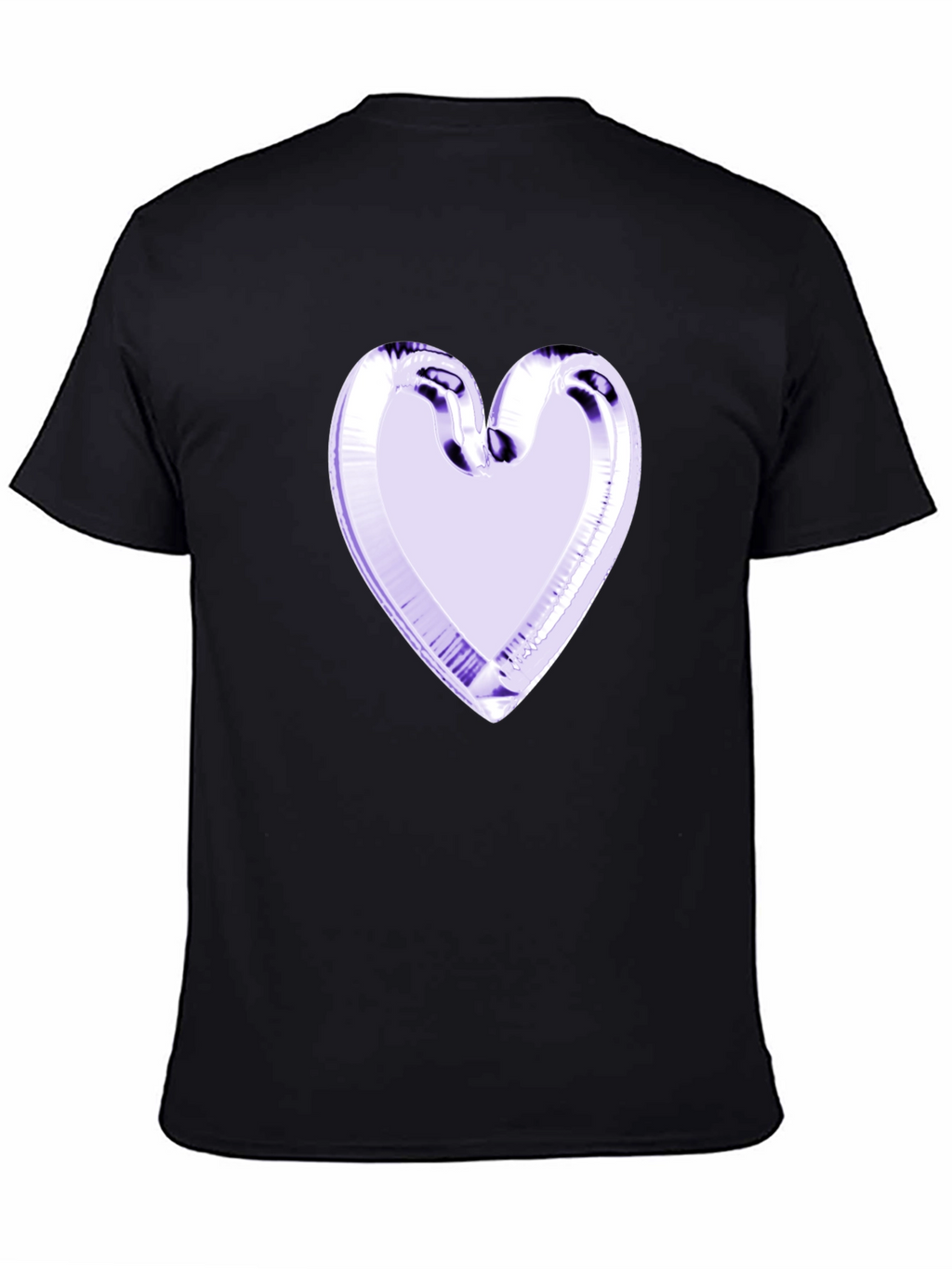 Heart Graphic Black Tee - Stylish & Unique