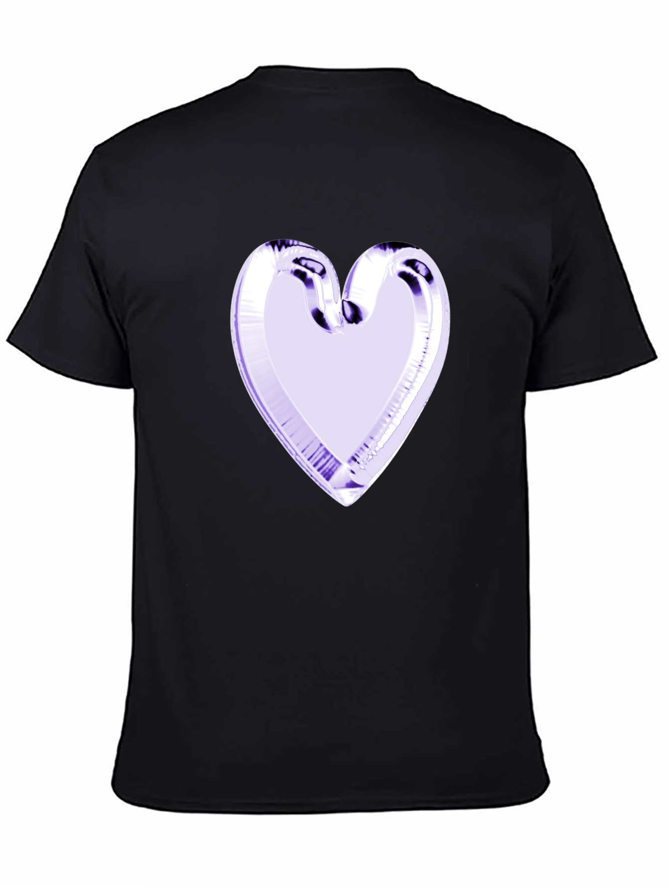 Heart Graphic Black Tee - Stylish & Unique