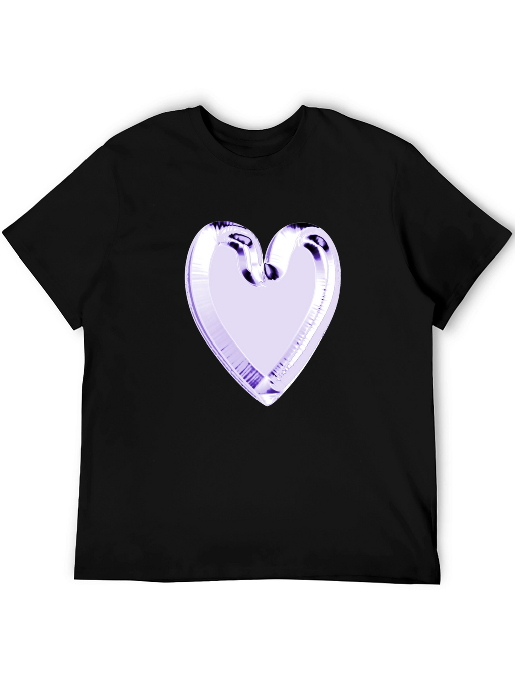 Heart Graphic Black Tee - Stylish & Unique
