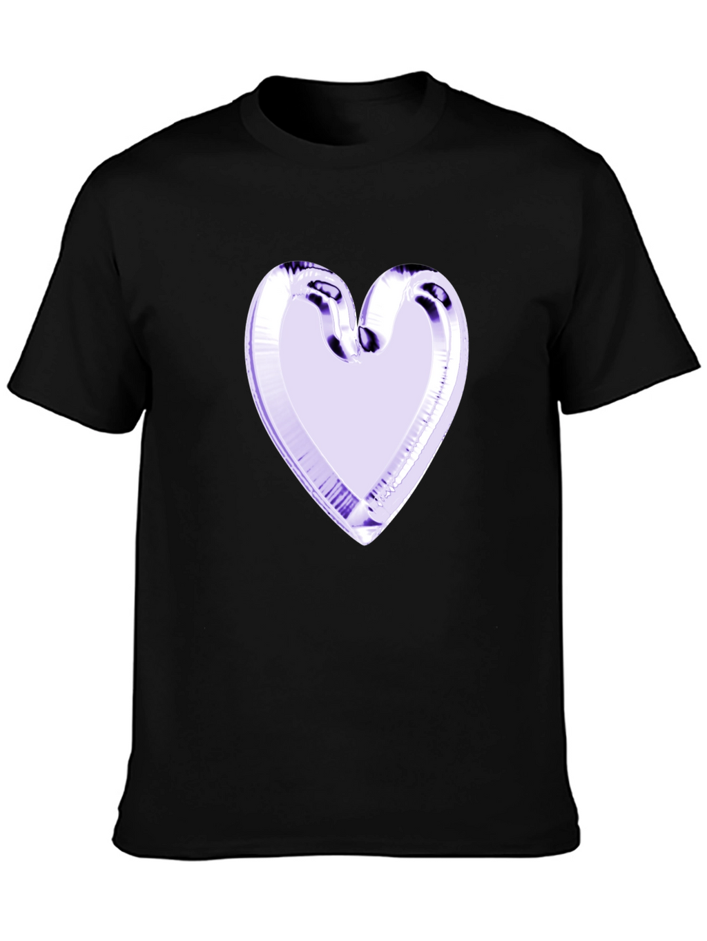Heart Graphic Black Tee - Stylish & Unique