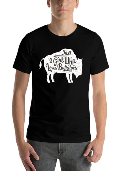 Just a Girl Who Loves Buffaloes T-Shirt