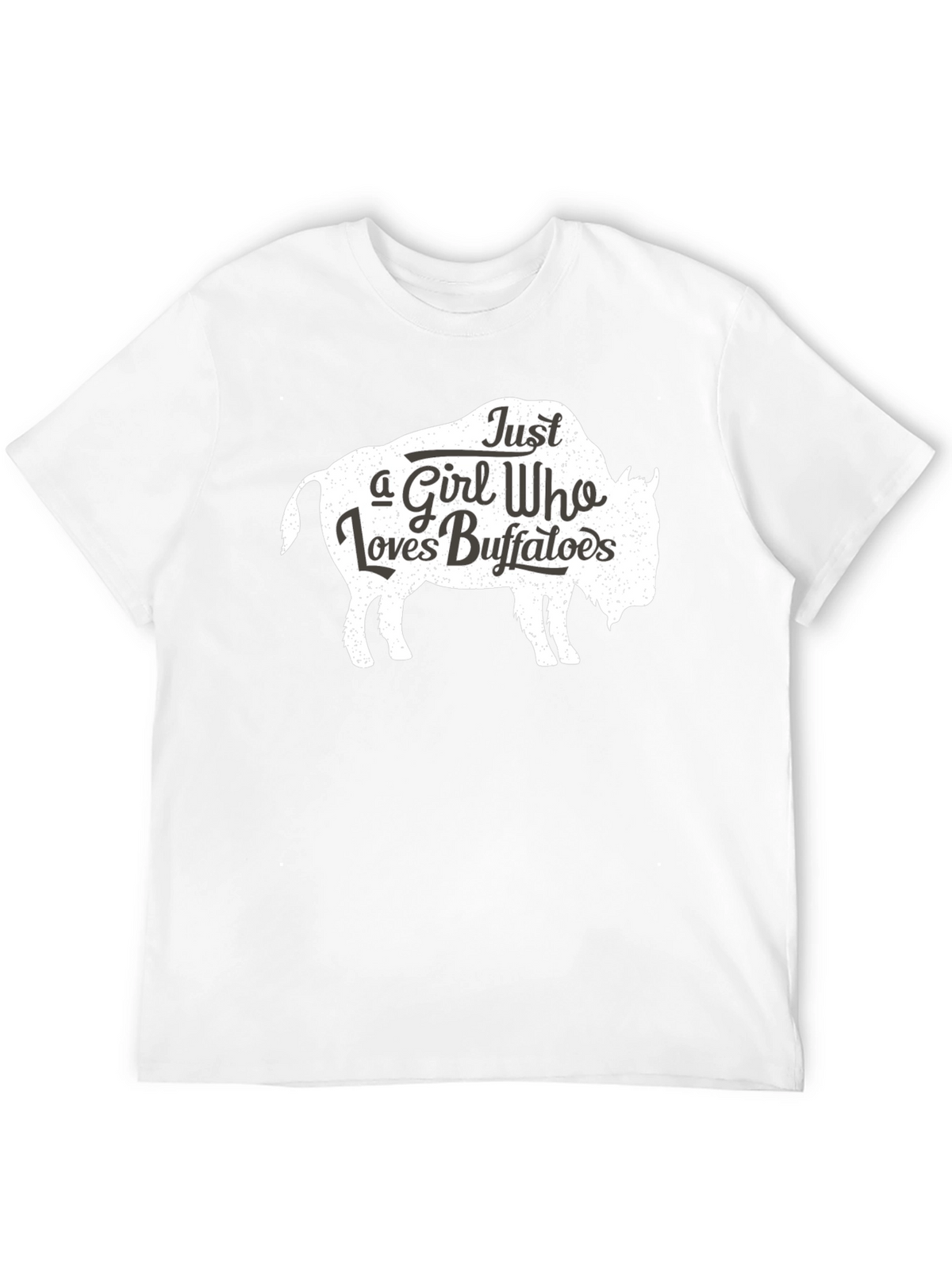 Just a Girl Who Loves Buffaloes T-Shirt