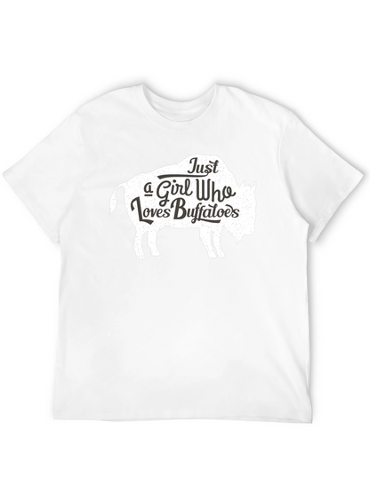 Just a Girl Who Loves Buffaloes T-Shirt