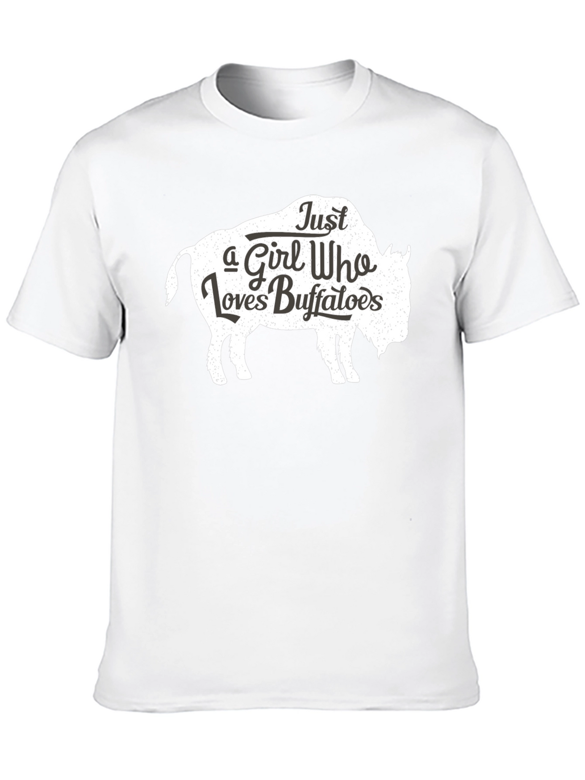 Just a Girl Who Loves Buffaloes T-Shirt