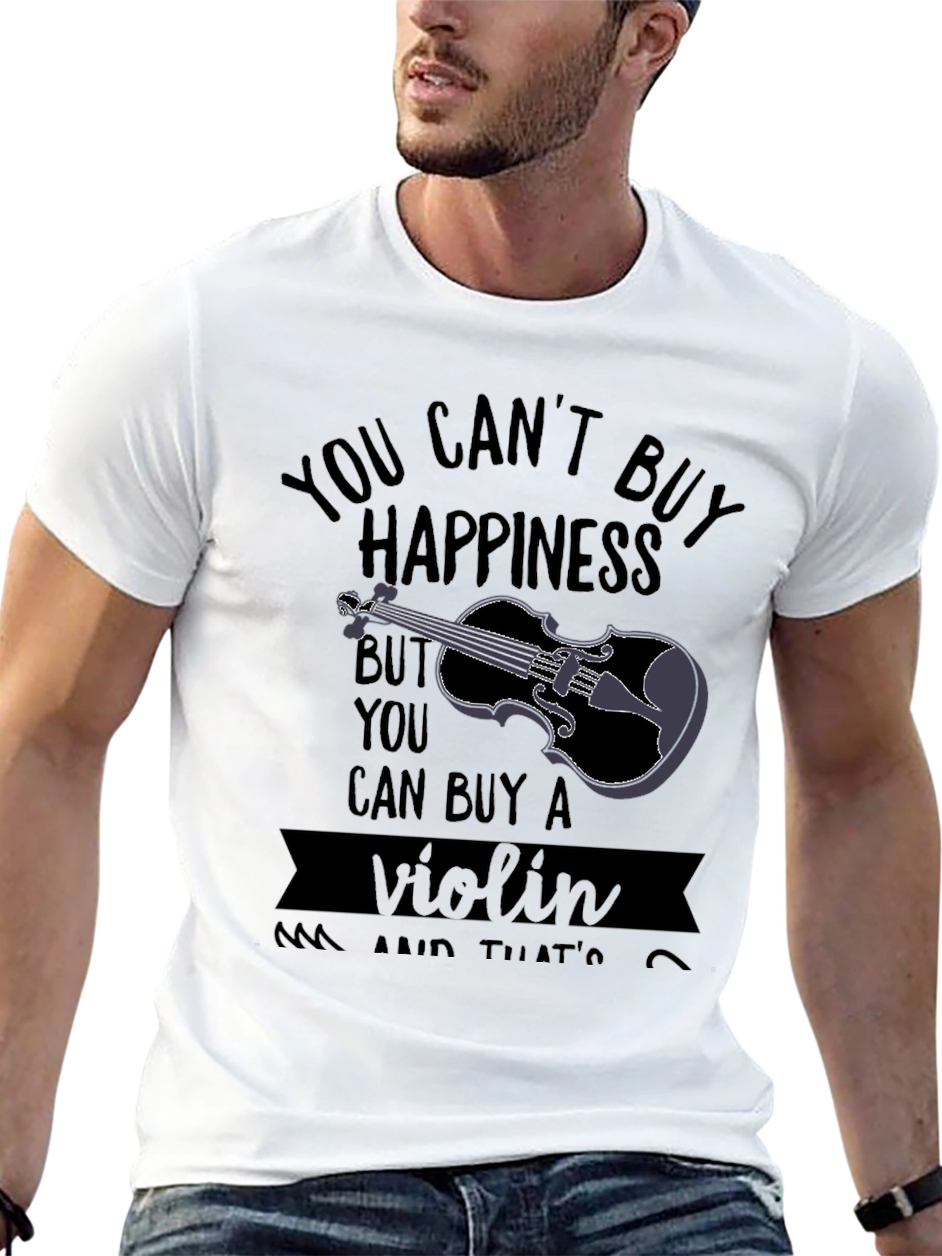 You Cant Buy Happiness Violin T-Shirt