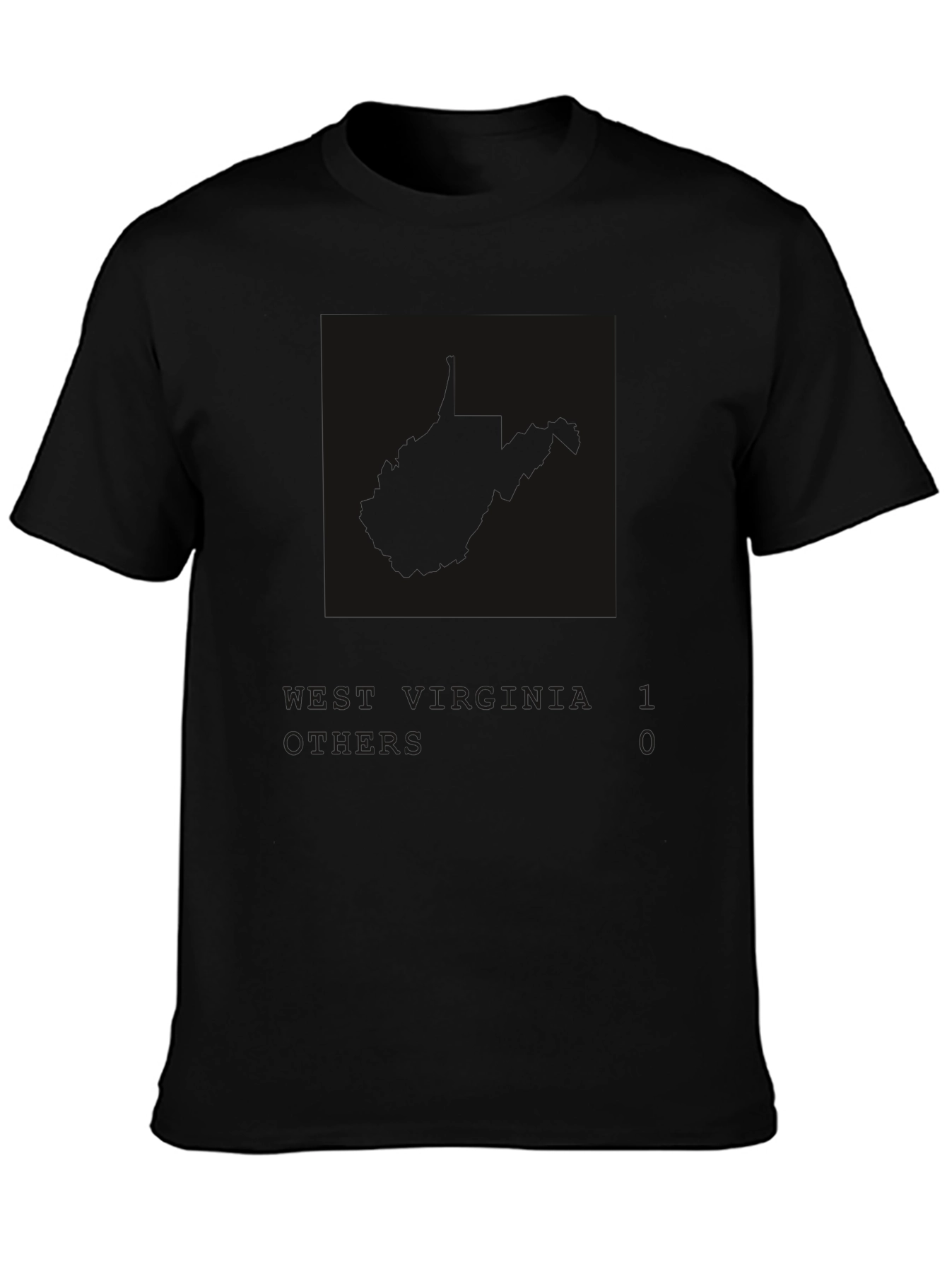 Mens Black Graphic Tee - Modern Minimalist Design