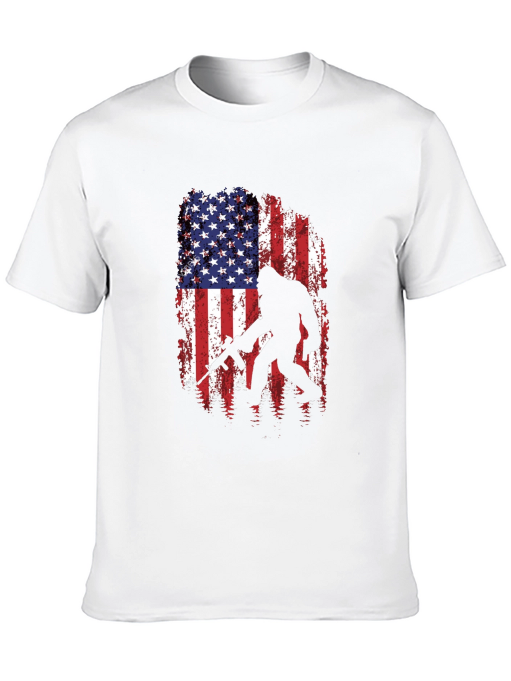 American Flag Bigfoot AR-15 T-Shirt
