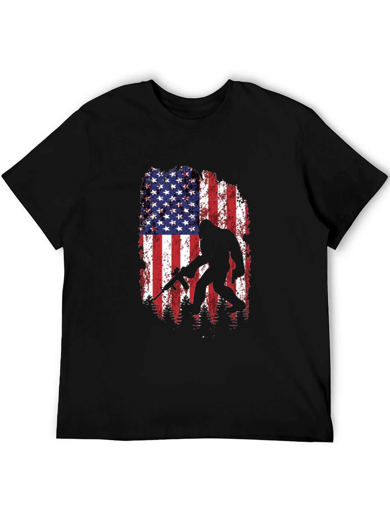American Flag Bigfoot AR-15 T-Shirt