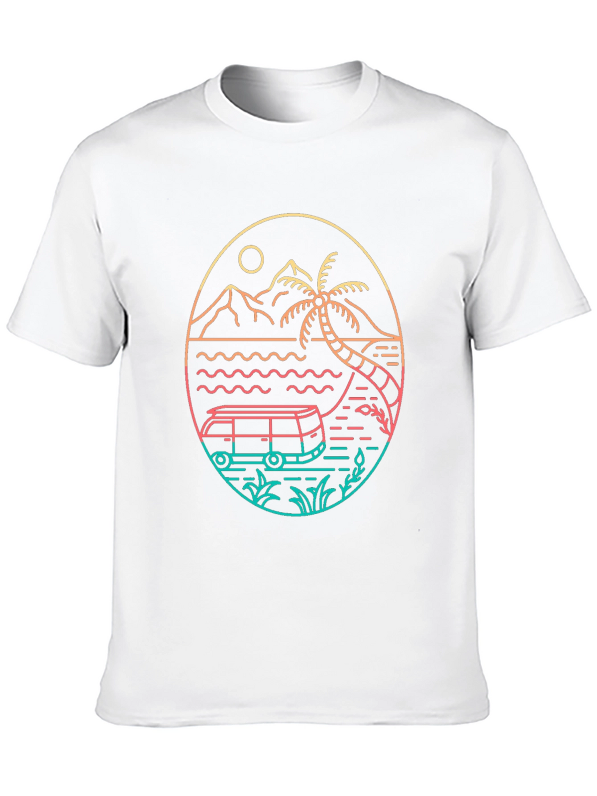 Retro Beach Van T-Shirt