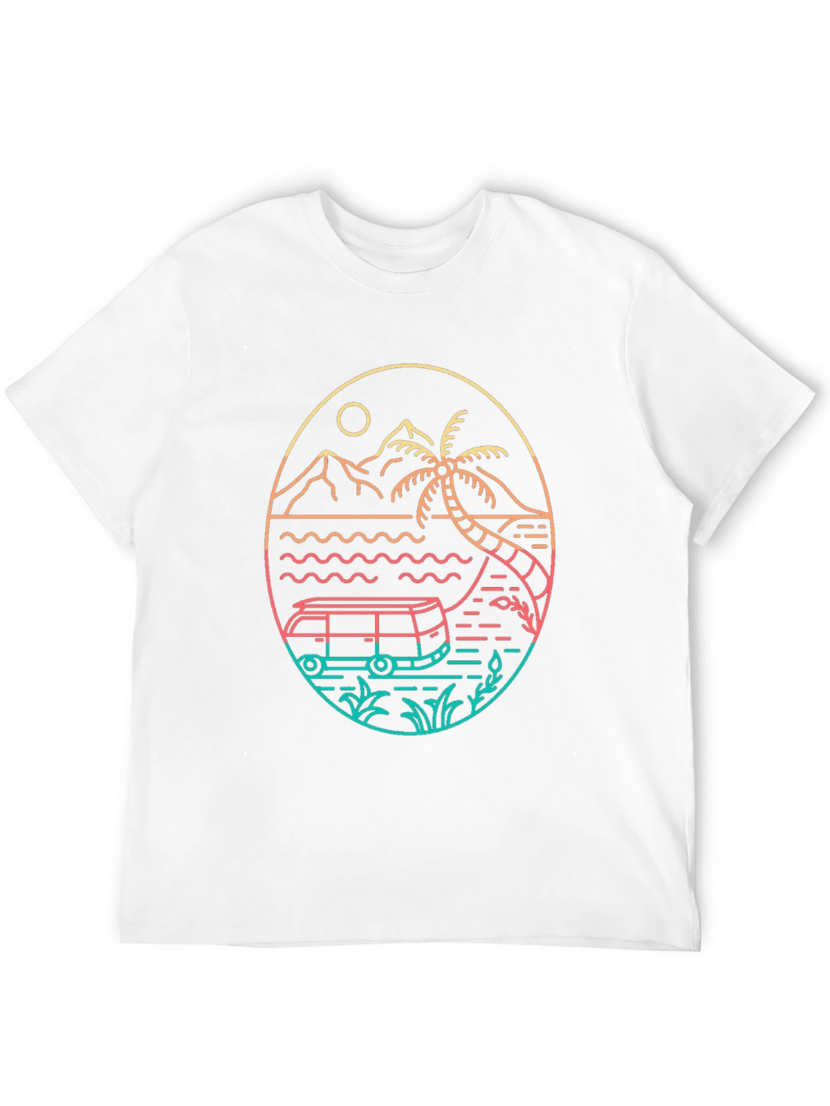 Retro Beach Van T-Shirt