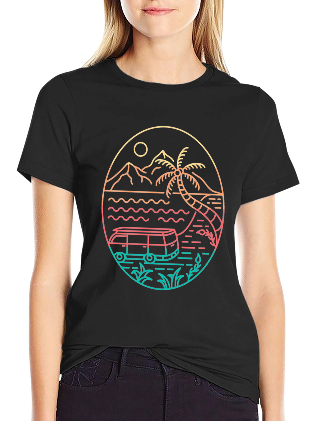 Retro Beach Van T-Shirt