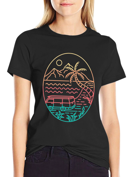 Retro Beach Van T-Shirt