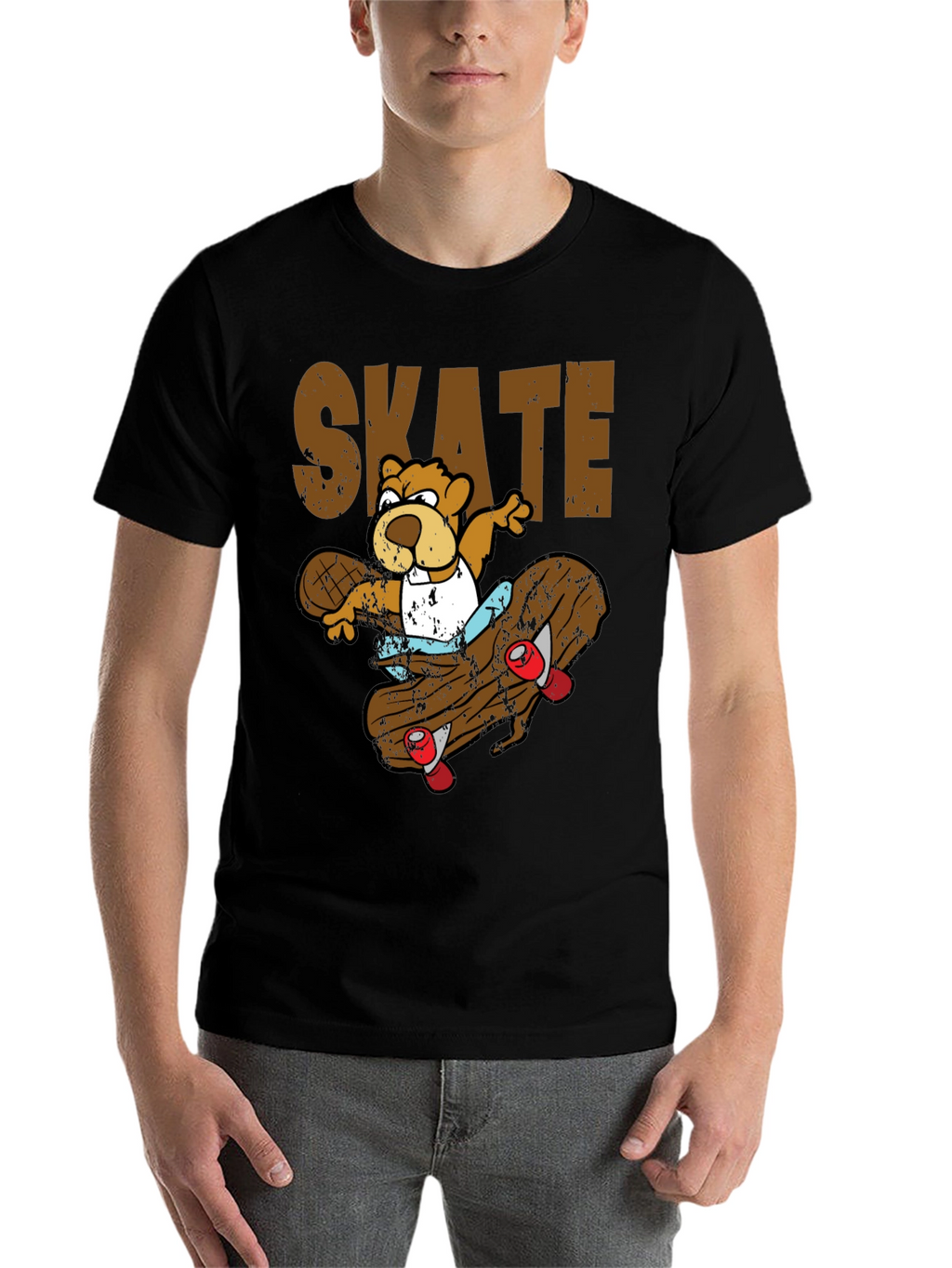 Skateboarding Beaver T-Shirt