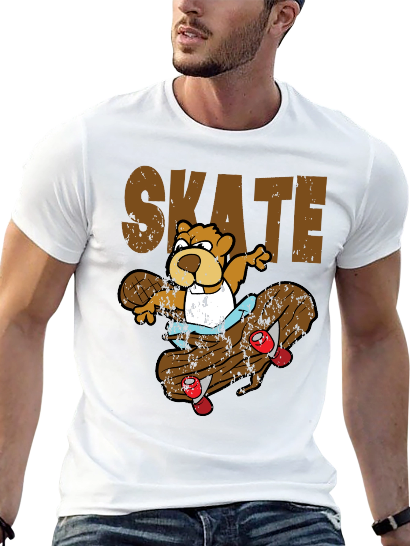 Skateboarding Beaver T-Shirt