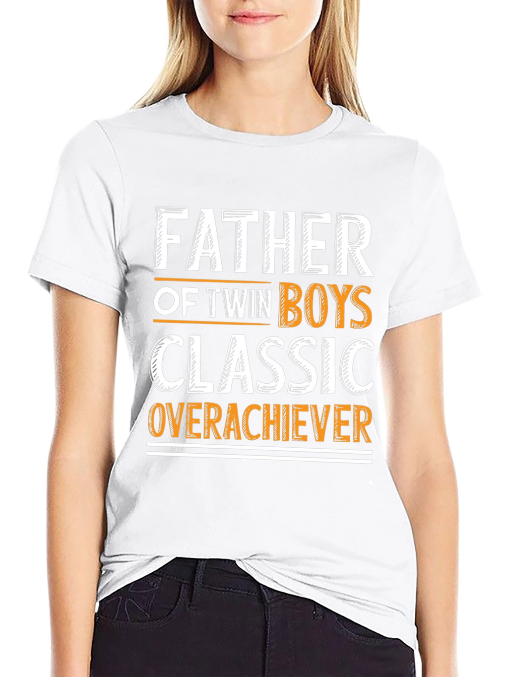Father of Twin Boys Classic Overachiever T-Shirt