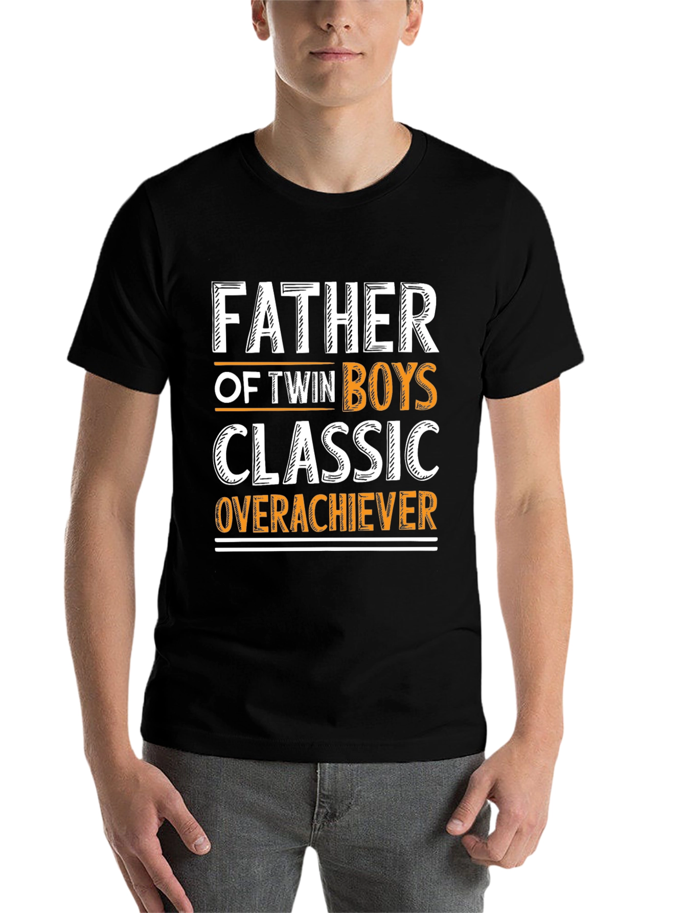 Father of Twin Boys Classic Overachiever T-Shirt