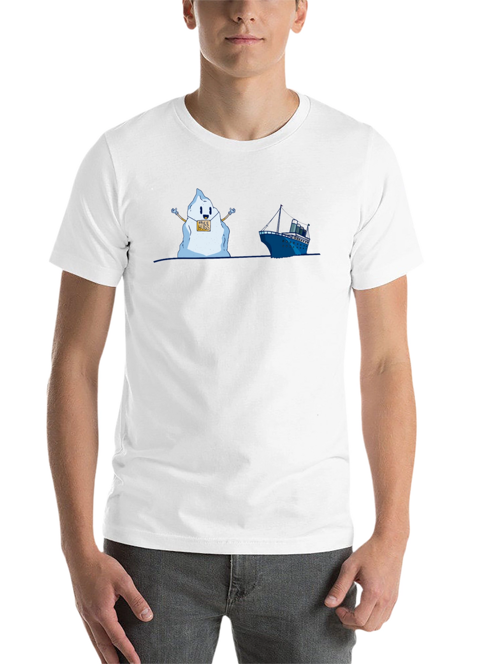 Titanic Iceberg Free Hugs Humor T-Shirt
