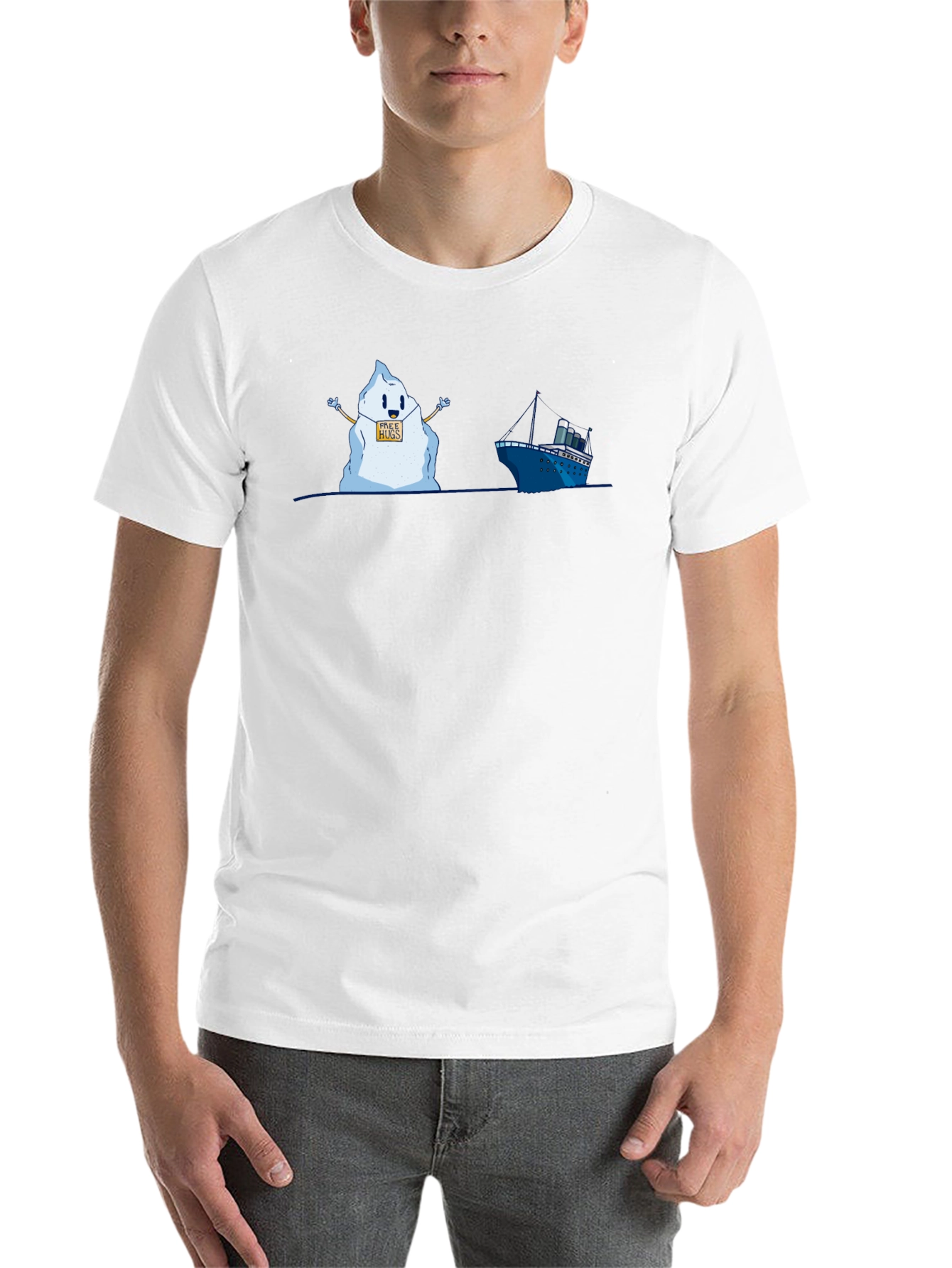 Titanic Iceberg Free Hugs Humor T-Shirt