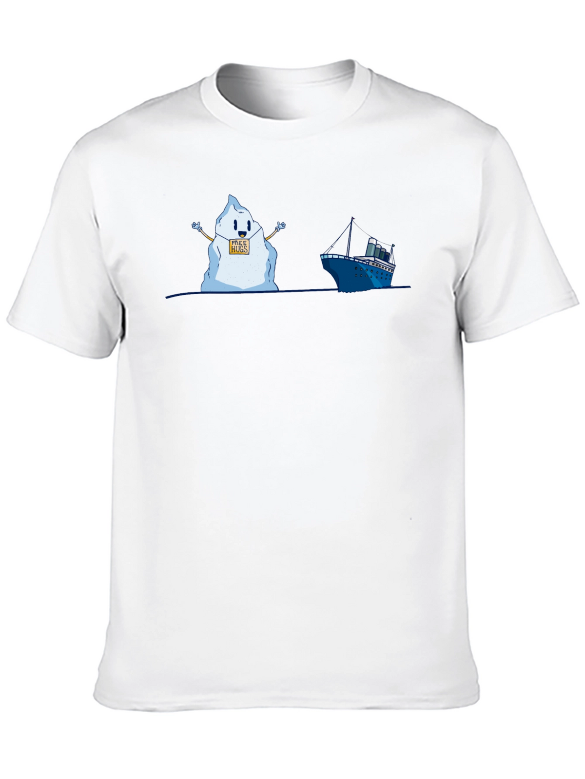 Titanic Iceberg Free Hugs Humor T-Shirt