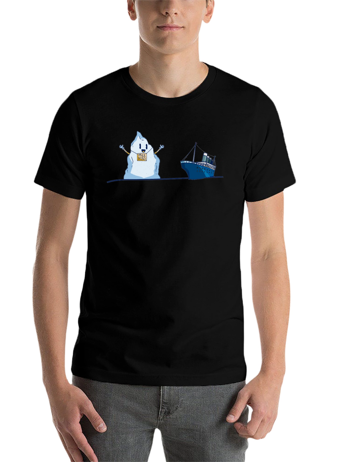 Titanic Iceberg Free Hugs Humor T-Shirt