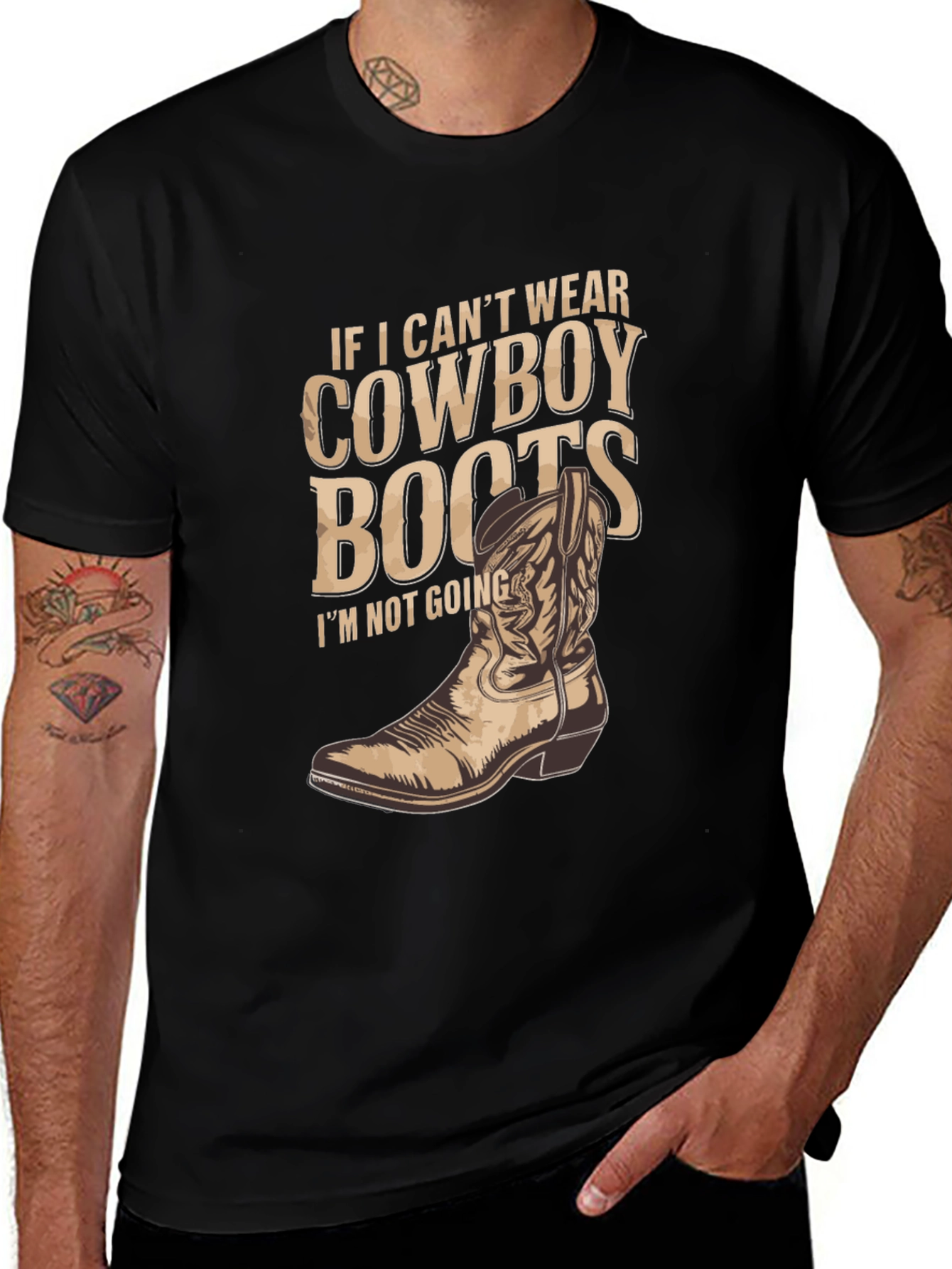 Cowboy Boots T-Shirt - Western Graphic Tee