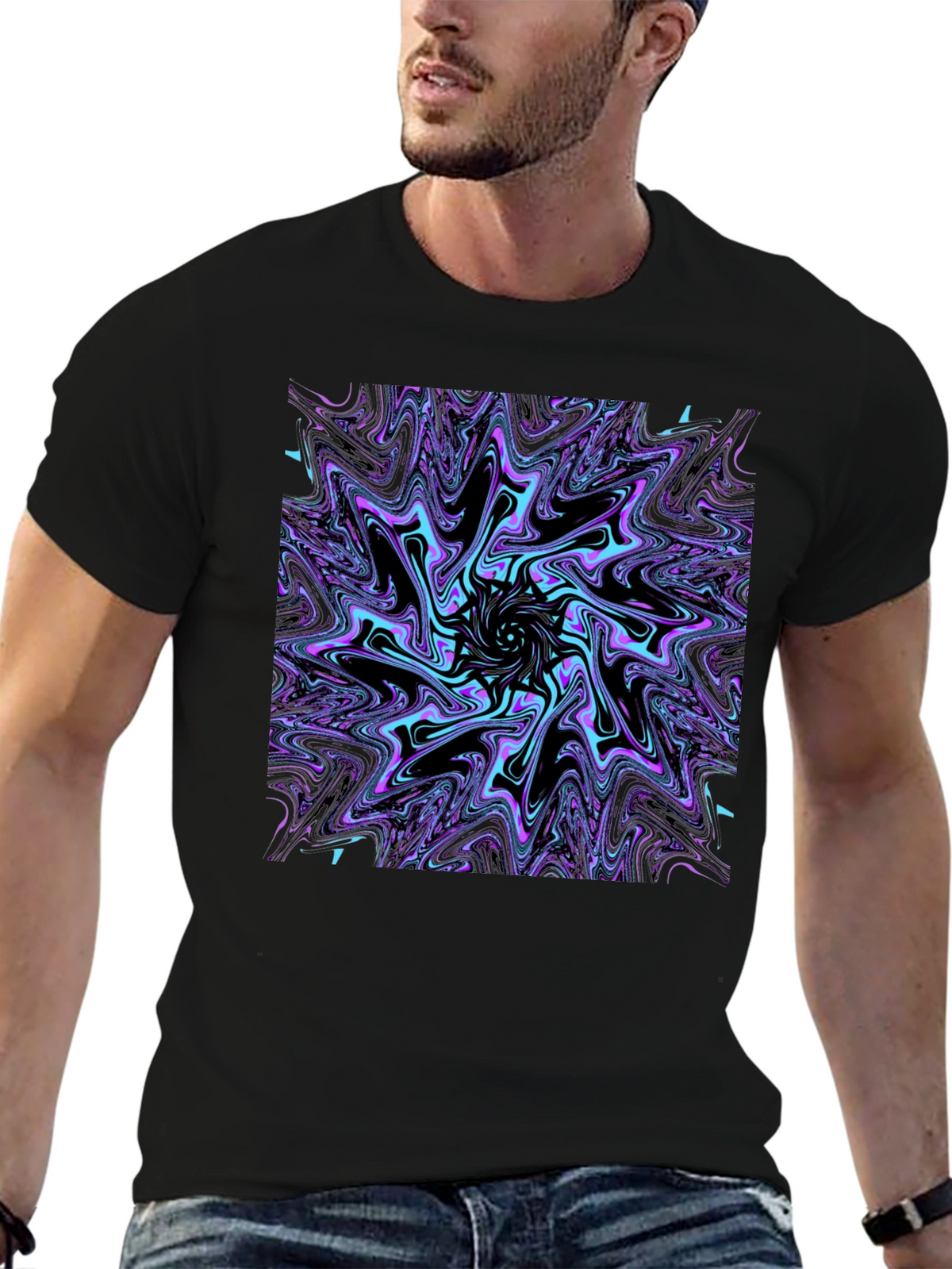Psychedelic Swirl Graphic Tee