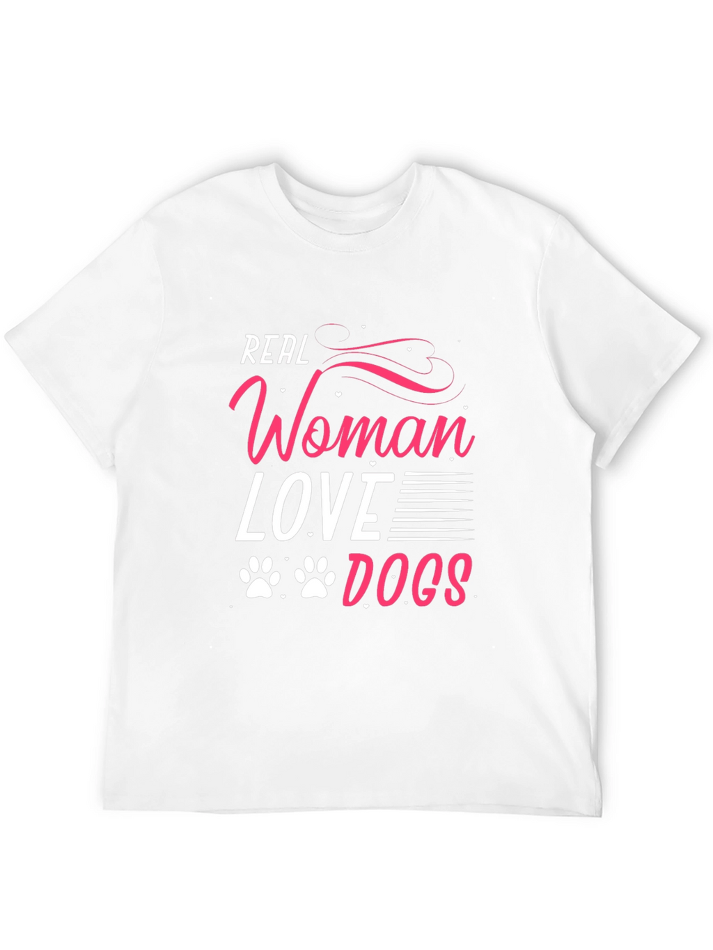 Real Women Love Dogs Graphic Tee - Black