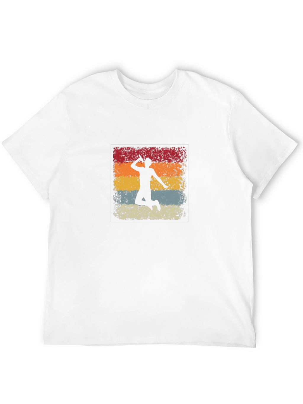 Retro Badminton Player Graphic Tee