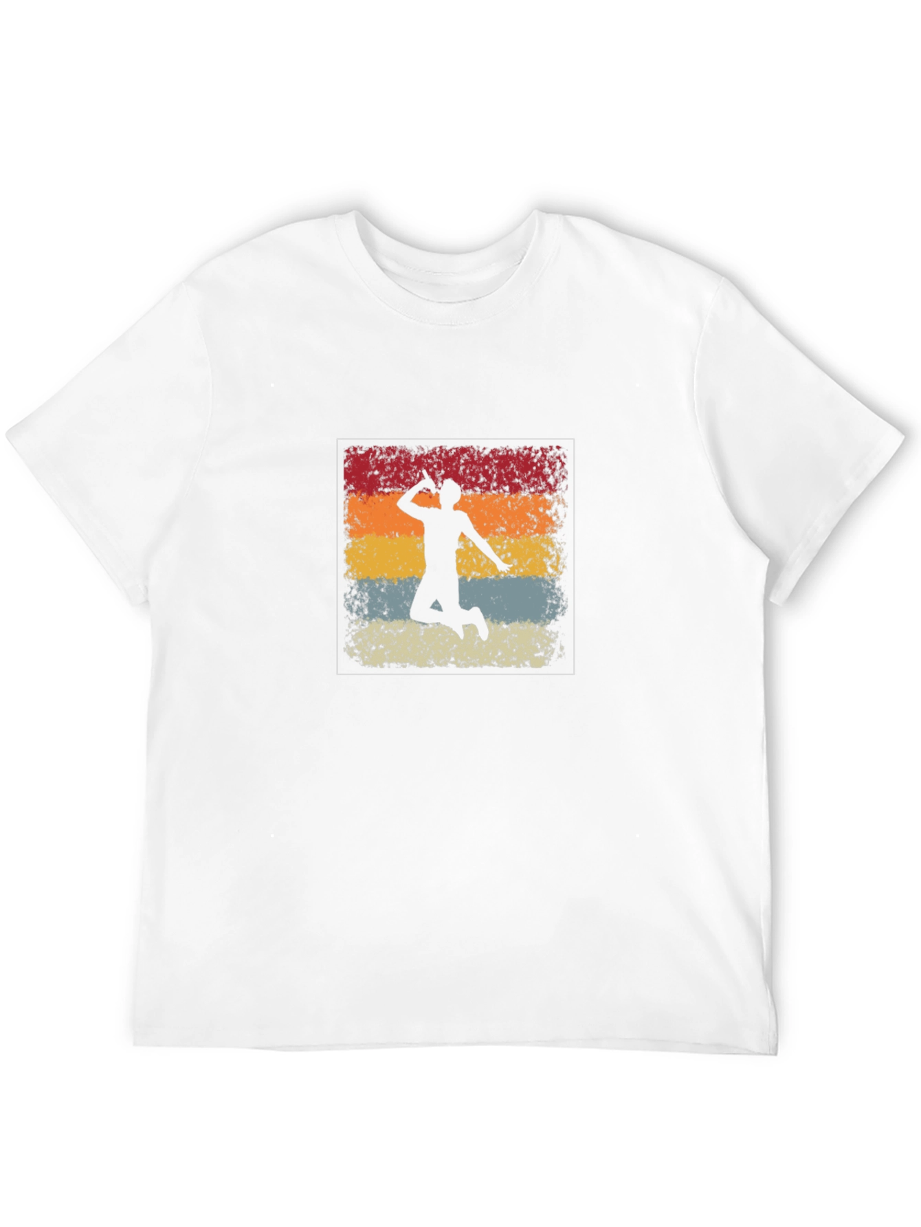 Retro Badminton Player Graphic Tee