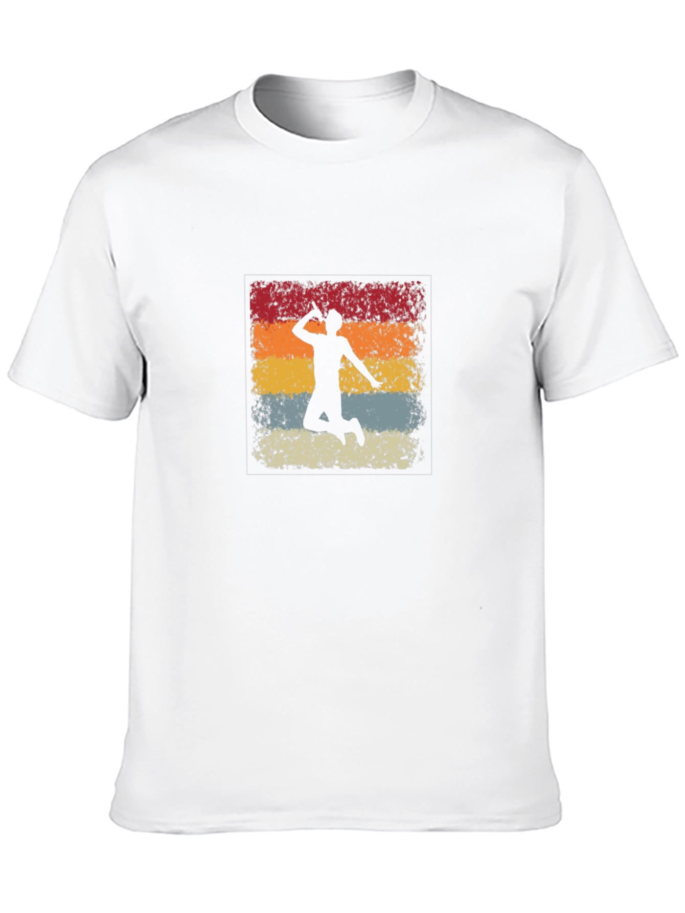 Retro Badminton Player Graphic Tee