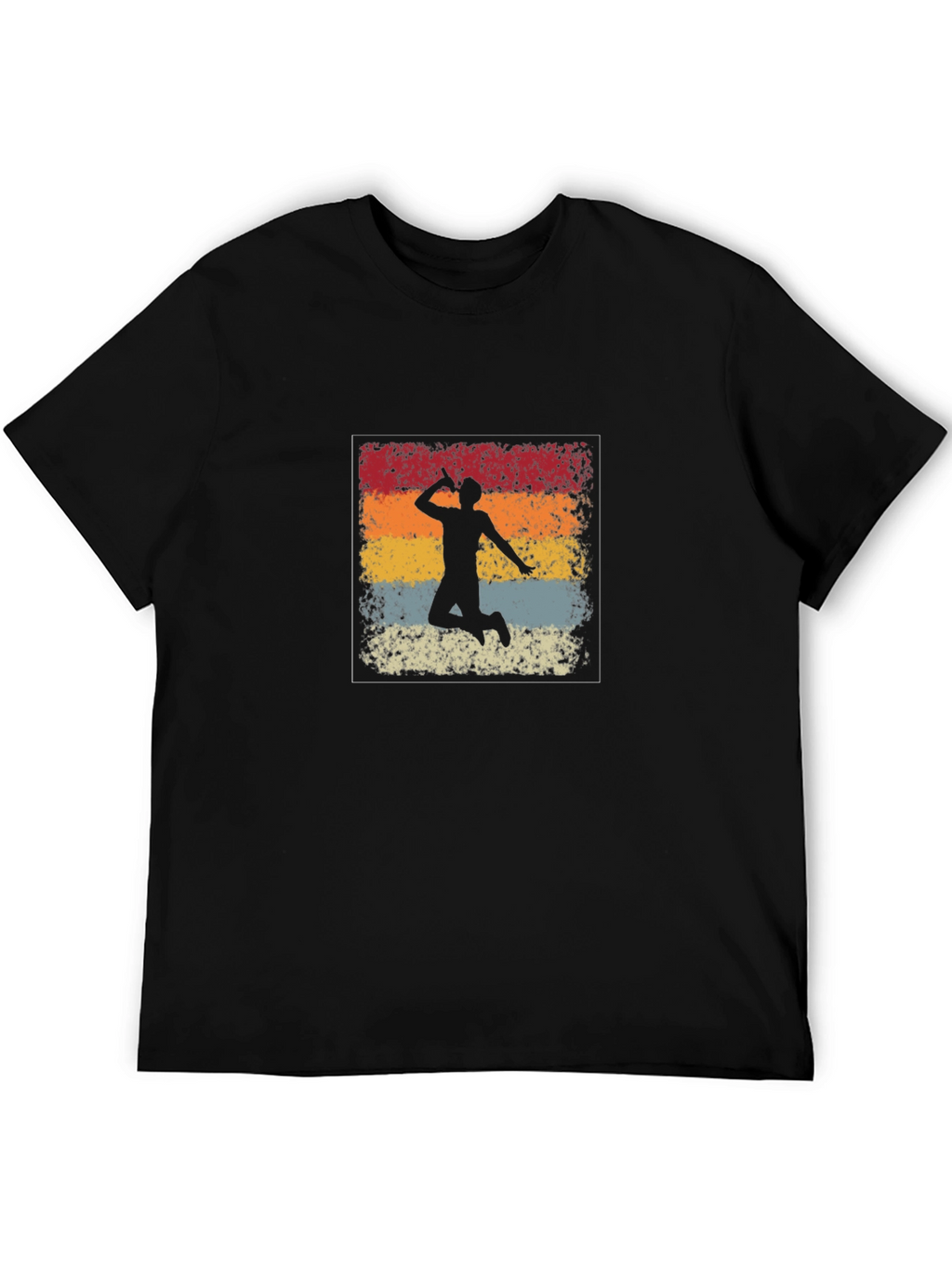 Retro Badminton Player Graphic Tee