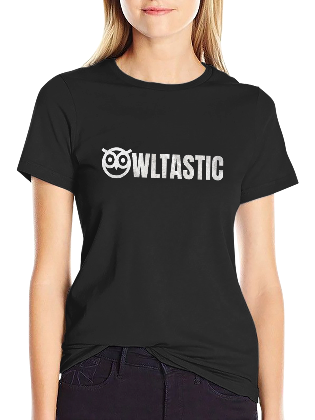 Owtlastic Graphic T-Shirt - Black Cotton Blend