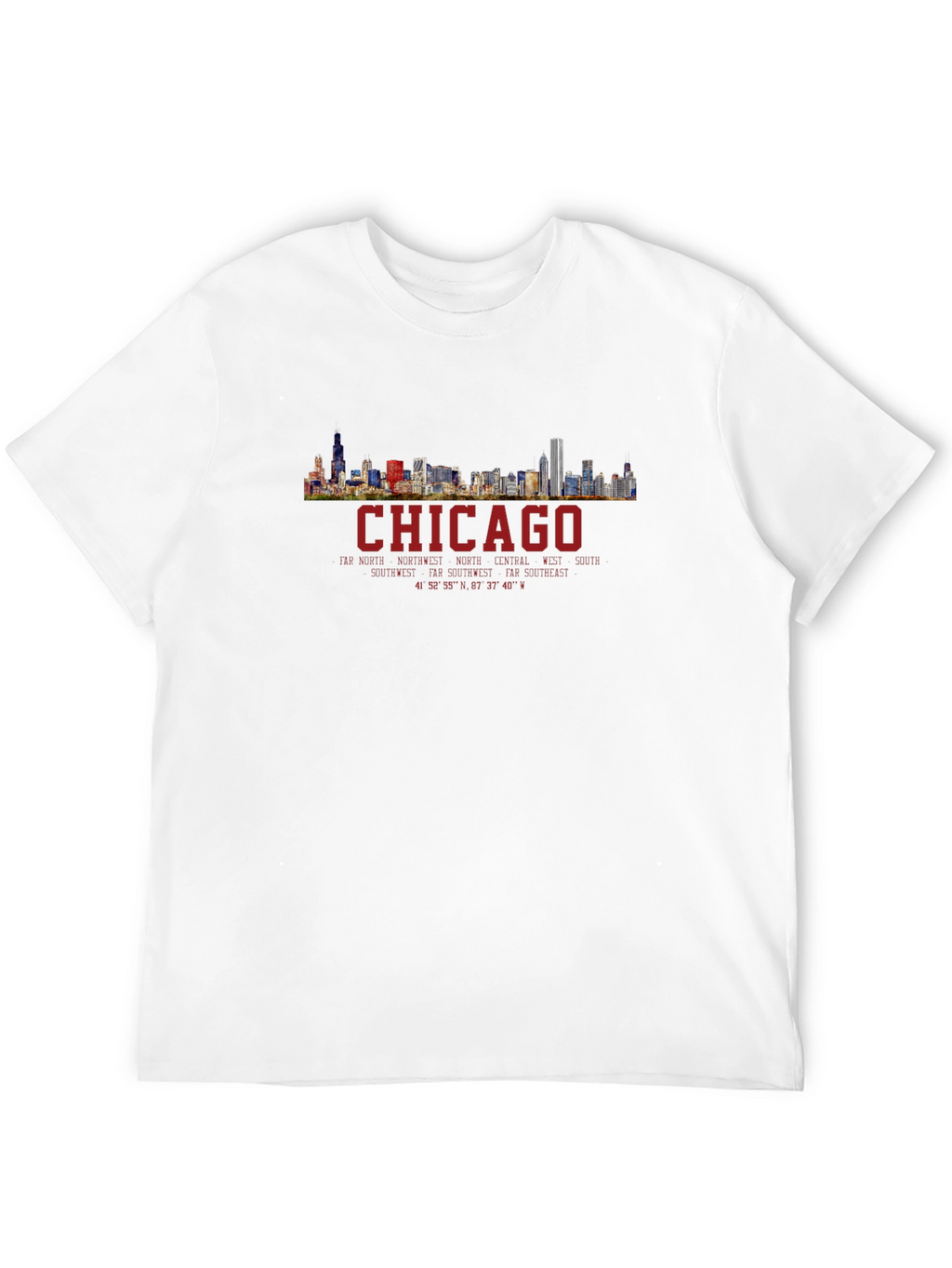Chicago Skyline T-Shirt - Mens Black Graphic Tee
