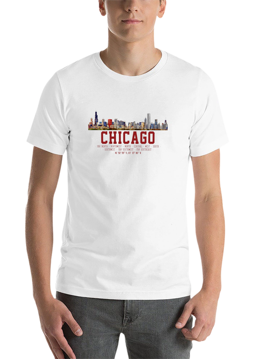Chicago Skyline T-Shirt - Mens Black Graphic Tee
