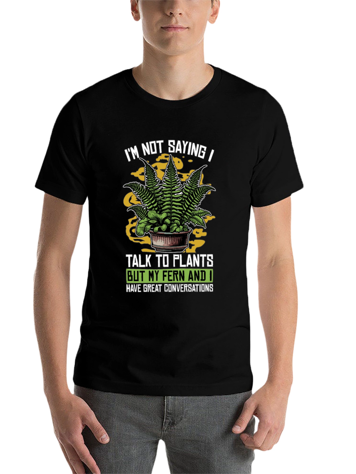 Talk To Plants Fern Graphic Novelty T-Shirt