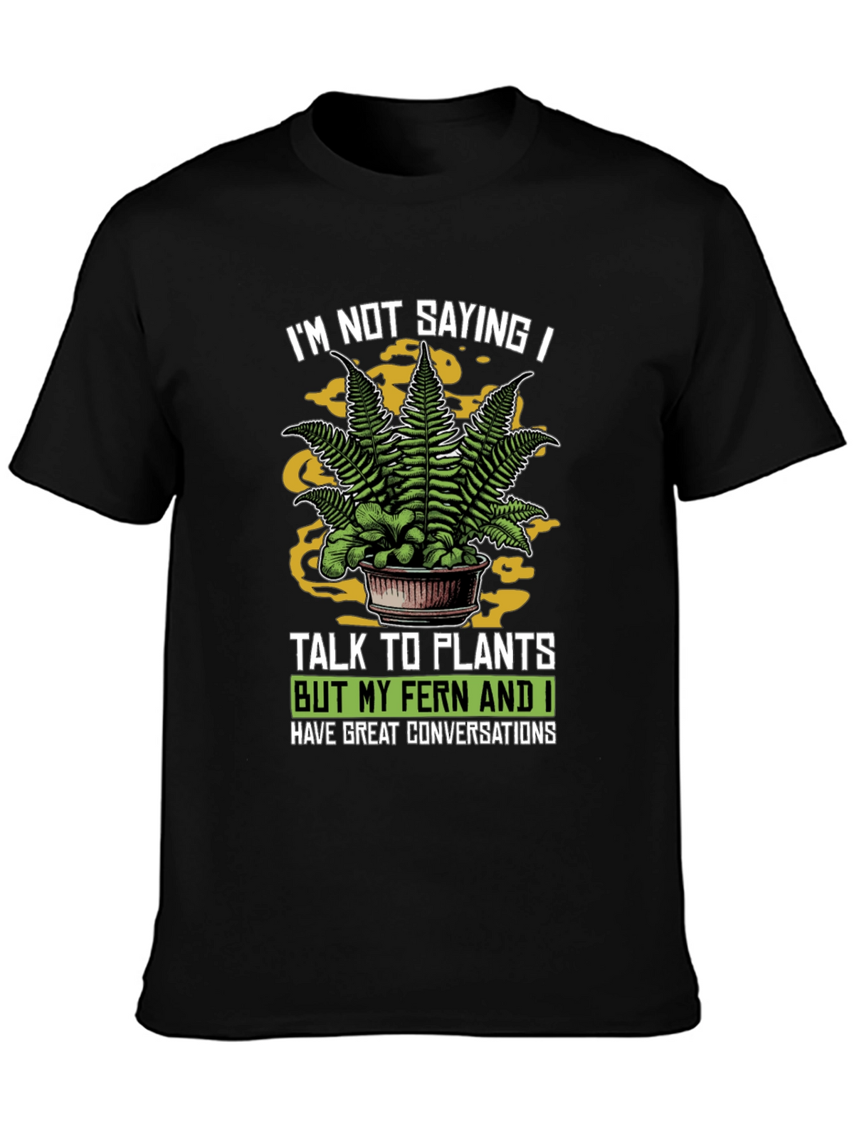 Talk To Plants Fern Graphic Novelty T-Shirt