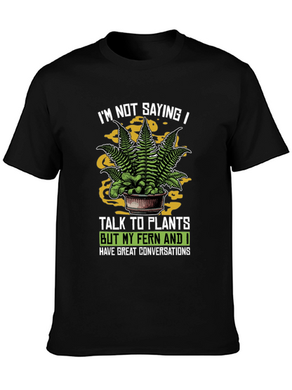 Talk To Plants Fern Graphic Novelty T-Shirt