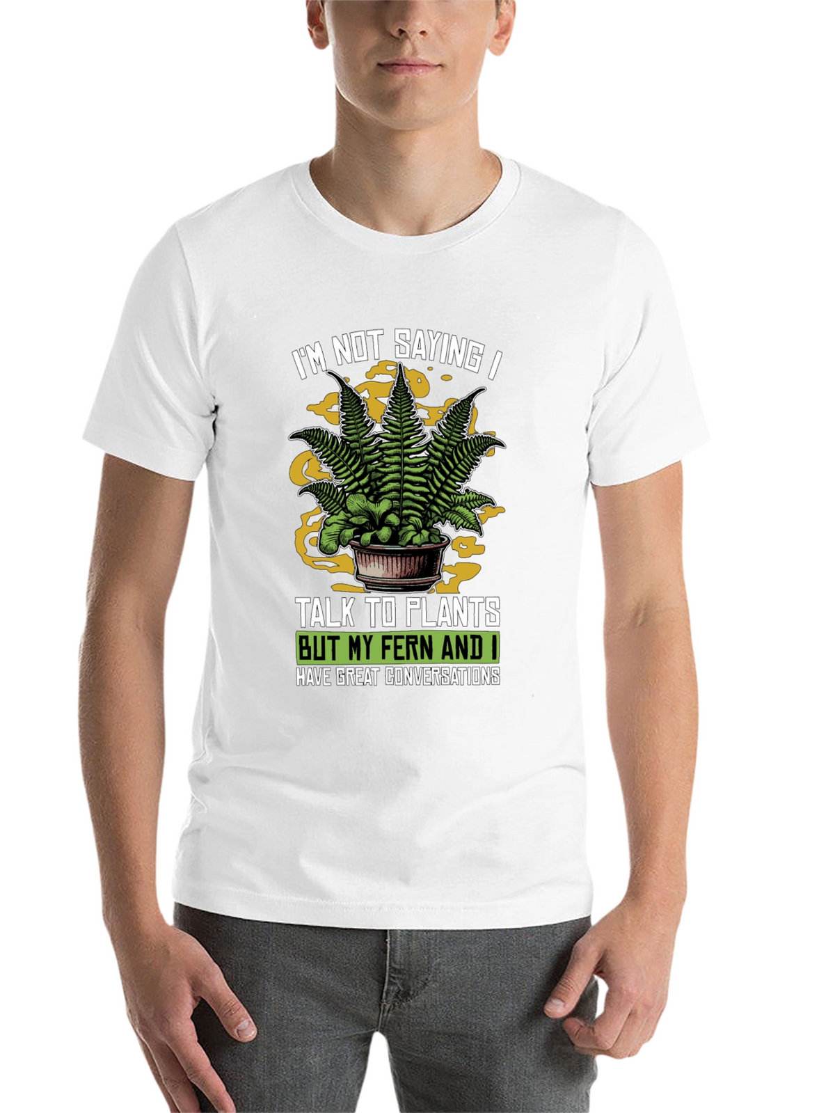 Talk To Plants Fern Graphic Novelty T-Shirt