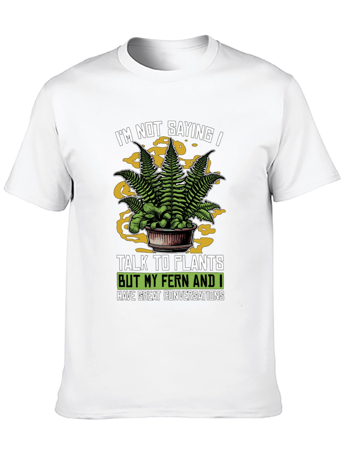Talk To Plants Fern Graphic Novelty T-Shirt