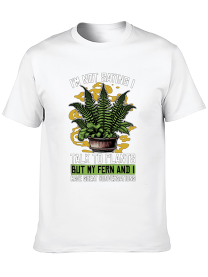 Talk To Plants Fern Graphic Novelty T-Shirt